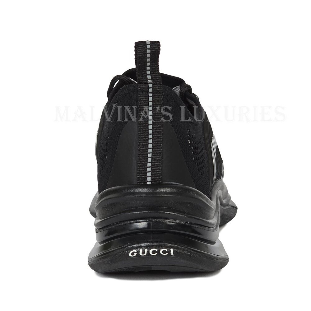 GUCCI SNEAKERS RUN RUBBER TRIMMED MESH SHOES w GG LOGO sz 42 US 12 - Picture 7 of 16